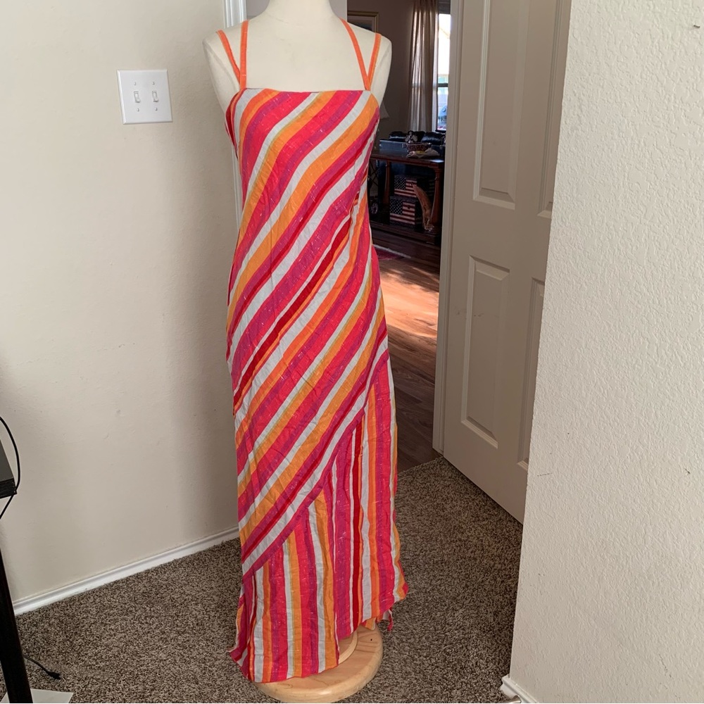 Gerani made in Italy striped maxi dress sz S